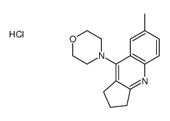 4-(7-methyl-2,3-dihydro-1H-cyclopenta[b]quinolin-9-yl)morpholine,hydrochloride Structure