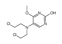 5-[bis(2-chloroethyl)amino]-6-methoxy-1H-pyrimidin-2-one Structure