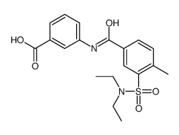 3-[[3-(diethylsulfamoyl)-4-methylbenzoyl]amino]benzoic acid Structure