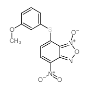 Benzofurazan, 4-[(3-methoxyphenyl)thio]-7-nitro-, 3-oxide picture