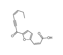 (E)-3-[5-[(Z)-hept-4-en-2-ynoyl]furan-2-yl]prop-2-enoic acid结构式