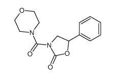 3-(morpholine-4-carbonyl)-5-phenyl-1,3-oxazolidin-2-one结构式