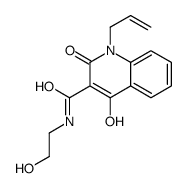 4-hydroxy-N-(2-hydroxyethyl)-2-oxo-1-prop-2-enylquinoline-3-carboxamide Structure