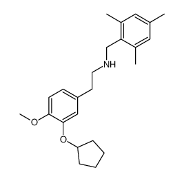 [2-(3-cyclopentyloxy-4-methoxyphenyl)ethyl]-(2,4,6-trimethylbenzyl)amine Structure