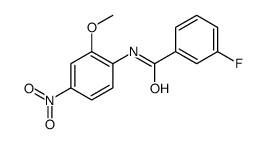 3-fluoro-N-(2-methoxy-4-nitrophenyl)benzamide Structure