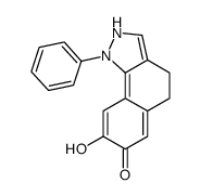 8-hydroxy-1-phenyl-4,5-dihydro-2H-benzo[g]indazol-7-one Structure