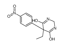 5-ethyl-5-(4-nitrophenyl)-1,3-diazinane-4,6-dione结构式