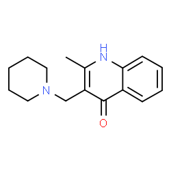 2-Methyl-3-piperidin-1-ylmethyl-1H-quinolin-4-one Structure