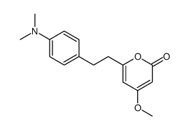 6-[2-[4-(dimethylamino)phenyl]ethyl]-4-methoxypyran-2-one Structure