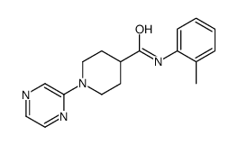 4-Piperidinecarboxamide,N-(2-methylphenyl)-1-pyrazinyl-(9CI)结构式