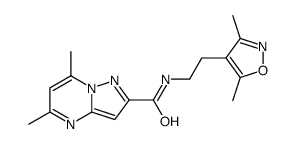 Pyrazolo[1,5-a]pyrimidine-2-carboxamide, N-[2-(3,5-dimethyl-4-isoxazolyl)ethyl]-5,7-dimethyl- (9CI) picture