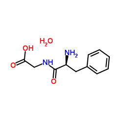 H-PHE-GLY-OH H2O structure