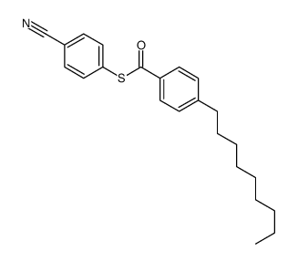 S-(4-cyanophenyl) 4-nonylbenzenecarbothioate结构式