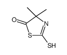 4,4-dimethyl-2-sulfanylidene-1,3-thiazolidin-5-one structure