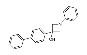 1-phenyl-3-(4-phenylphenyl)azetidin-3-ol Structure