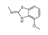 (9ci)-4-甲氧基-n-甲基-2-苯并噻唑胺结构式