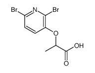 2-(2,6-dibromopyridin-3-yl)oxypropanoic acid结构式