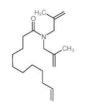 N,N-bis(2-methylprop-2-enyl)undec-10-enamide结构式