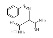 Propanediimidamide,2-(2-phenyldiazenyl)-, hydrochloride (1:2) Structure