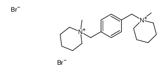 1-methyl-1-[[4-[(1-methylpiperidin-1-ium-1-yl)methyl]phenyl]methyl]piperidin-1-ium,dibromide Structure