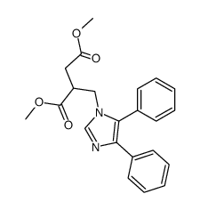 (4,5-diphenyl-imidazol-1-ylmethyl)-succinic acid dimethyl ester Structure