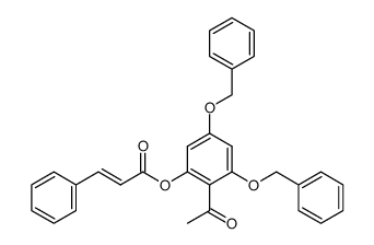 4',6'-dibenzyloxy-2'-(cinnamoyloxy)acetophenone Structure