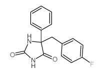 5-[(4-fluorophenyl)methyl]-5-phenyl-imidazolidine-2,4-dione Structure