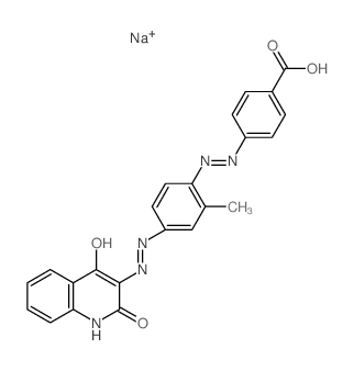 4-[4-[(2E)-2-(2,4-dioxo-1H-quinolin-3-ylidene)hydrazinyl]-2-methyl-phenyl]diazenylbenzoic acid picture