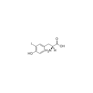 3-Iodo-L-tyrosine Structure