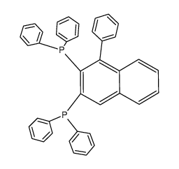 (1-phenylnaphthalene-2,3-diyl)bis(diphenylphosphane)结构式