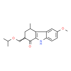 2,3,4,9-tetrahydro-2-(isopropoxymethylene)-6-methoxy-4-methyl-1H-carbazol-1-one Structure