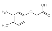 2-(3-amino-4-methyl-phenoxy)acetic acid structure