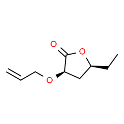 2(3H)-Furanone,5-ethyldihydro-3-(2-propenyloxy)-,(3R,5S)-rel-(9CI)结构式