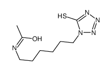 N-[6-(5-sulfanylidene-2H-tetrazol-1-yl)hexyl]acetamide结构式