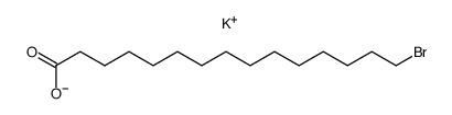 potassium salt of 15-bromopentadecanoic acid Structure