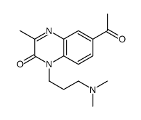 6-acetyl-1-[3-(dimethylamino)propyl]-3-methylquinoxalin-2-one结构式