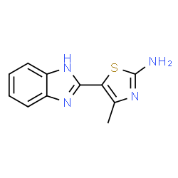 2-Thiazolamine,5-(1H-benzimidazol-2-yl)-4-methyl-(9CI)结构式