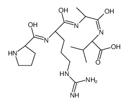 (2S)-2-[[(2S)-2-[[(2S)-5-(diaminomethylideneamino)-2-[[(2S)-pyrrolidine-2-carbonyl]amino]pentanoyl]amino]propanoyl]amino]-3-methylbutanoic acid Structure