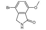 4-bromo-7-methoxy-2,3-dihydro-1H-isoindol-1-one structure