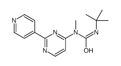 3-tert-butyl-1-methyl-1-(2-pyridin-4-ylpyrimidin-4-yl)urea Structure