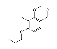 Benzaldehyde, 2-methoxy-3-methyl-4-propoxy- (9CI) structure