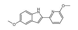 5-methoxy-2-(6-methoxypyridin-2-yl)-1H-indole Structure