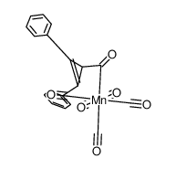 ((2,3-diphenyl-2-cyclopropen-1-yl)carbonyl)pentacarbonylmanganese Structure