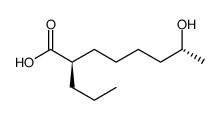 (2R,7R)-7-hydroxy-2-propyloctanoic acid结构式