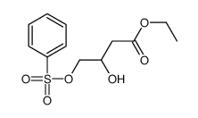 ethyl 4-(benzenesulfonyloxy)-3-hydroxybutanoate结构式