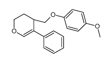 (4R)-4-[(4-methoxyphenoxy)methyl]-5-phenyl-3,4-dihydro-2H-pyran Structure