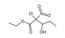 ethyl α-chloro-α-nitro-β-hydroxyvalerate Structure