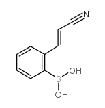 2-(E-氰基乙烯基)苯基硼酸结构式