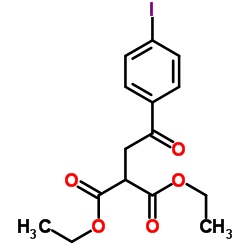 Diethyl [2-(4-iodophenyl)-2-oxoethyl]malonate Structure