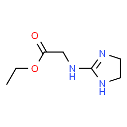 Glycine,N-(4,5-dihydro-1H-imidazol-2-yl)-,ethyl ester Structure